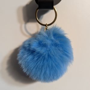 Keychain 3" Pom Pom Purse Charm